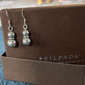 Vintage Silpada Sterling Silver .925 Bead Ball Dangle Earrings